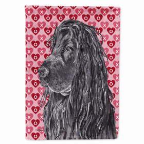 Cocker Spaniel #2 Hearts Love and Valentine's Day Portrait Flag Garden Size