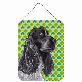 Cocker Spaniel St. Patrick's Day Shamrock Portrait Design Wall or Door Hanging Prints