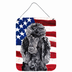 Poodle USA American Flag Wall or Door Hanging Prints