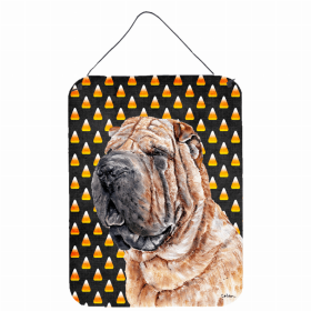 Shar Pei Candy Corn Halloween Design Wall or Door Hanging Prints