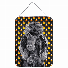 Poodle Candy Corn Halloween Design Wall or Door Hanging Prints