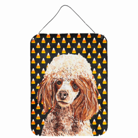 Poodle #2 Candy Corn Halloween Design Wall or Door Hanging Prints