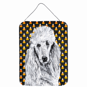 Poodle #4 Candy Corn Halloween Design Wall or Door Hanging Prints