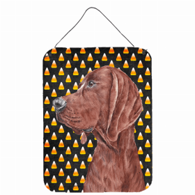 Redbone Coonhound Candy Corn Halloween Design Wall or Door Hanging Prints