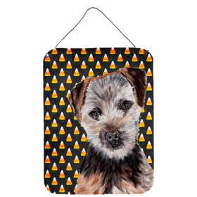 Norfolk Terrier Candy Corn Halloween Design Wall or Door Hanging Prints