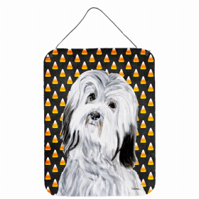 Havanese Candy Corn Halloween Design Wall or Door Hanging Prints