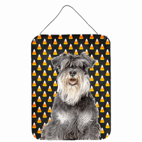 Schnauzer Candy Corn Halloween Design Wall or Door Hanging Prints