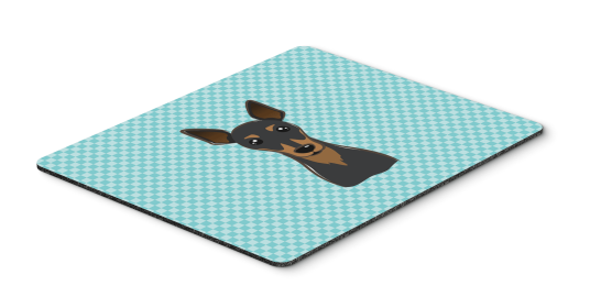 Min Pin Blue Checkerboard Design Hot Pad or Trivet