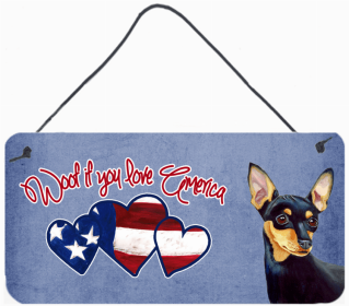 Chihuahua 1 Woof If You Love America Dog Artwork Wall or Door Hanging Prints