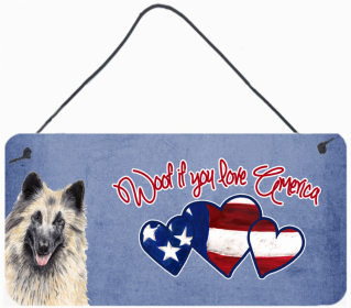 Belgian Tervuren Woof If You Love America Dog Artwork Wall or Door Hanging Prints