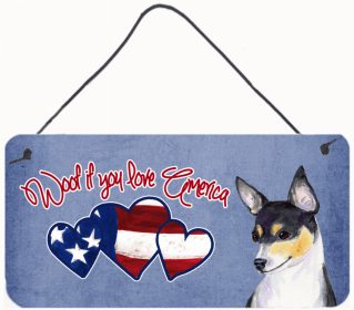 Chihuahua 3 Woof if you love America Dog Art Wall or Door Hanging Prints