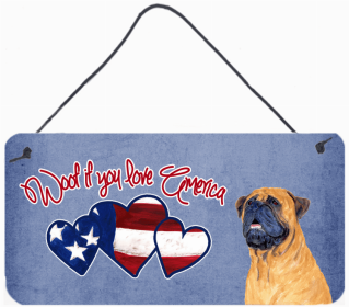 Mastiff Woof if you love America Dog Art Wall or Door Hanging Prints