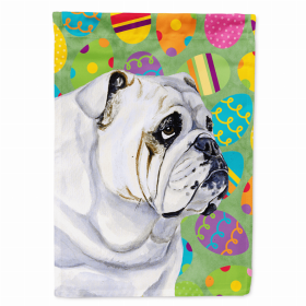 Bulldog Easter Eggtravaganza Flag Garden Size