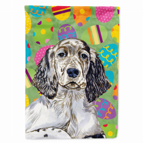 English Setter Easter Eggtravaganza Flag Garden Size