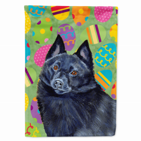 Schipperke Easter Eggtravaganza Flag Garden Size