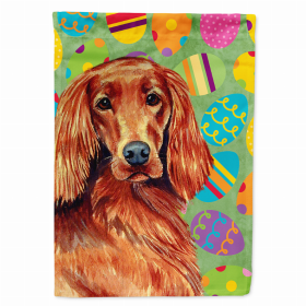 Irish Setter Easter Eggtravaganza Flag Garden Size