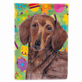 Dachshund #5 Easter Eggtravaganza Flag Garden Size