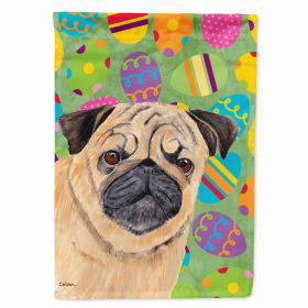 Pug #3 Easter Eggtravaganza Flag Garden Size