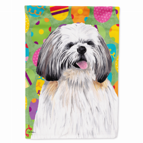 Shih Tzu Easter Eggtravaganza Flag Garden Size