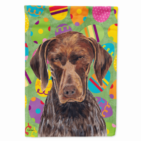 German Shorthaired Pointer Easter Eggtravaganza Flag Garden Size