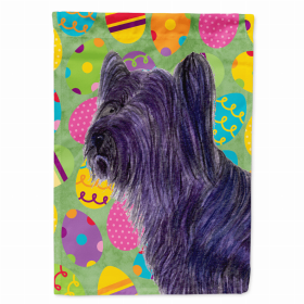 Skye Terrier Easter Eggtravaganza Flag Garden Size