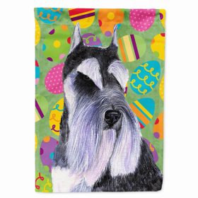 Schnauzer #2 Easter Eggtravaganza Flag Garden Size