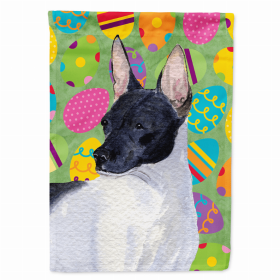 Rat Terrier Easter Eggtravaganza Flag Garden Size