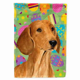 Dachshund #6 Easter Eggtravaganza Flag Garden Size