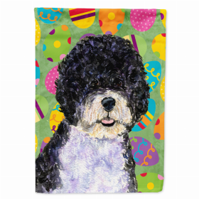 Portuguese Water Dog Easter Eggtravaganza Flag Garden Size