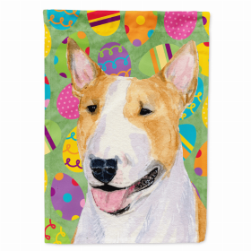 Bull Terrier Easter Eggtravaganza Flag Garden Size