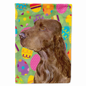 Field Spaniel Easter Eggtravaganza Flag Garden Size