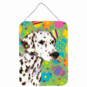 Dalmatian Art Easter Eggtravaganza Wall or Door Hanging Prints