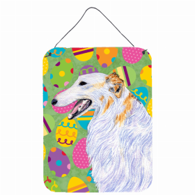 Borzoi Art Easter Eggtravaganza Wall or Door Hanging Prints