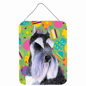 Schnauzer #2 Art Easter Eggtravaganza Wall or Door Hanging Prints