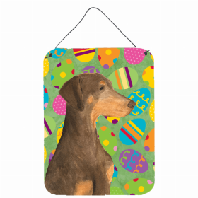 Doberman #3 Art Easter Eggtravaganza Wall or Door Hanging Prints