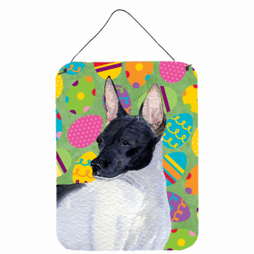 Rat Terrier Art Easter Eggtravaganza Wall or Door Hanging Prints