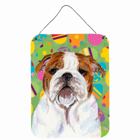 Bulldog #3 Art Easter Eggtravaganza Wall or Door Hanging Prints