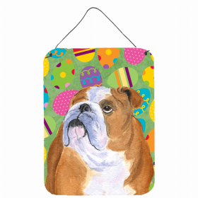 Bulldog #4 Art Easter Eggtravaganza Wall or Door Hanging Prints