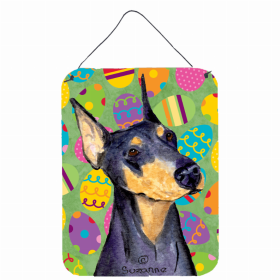 Doberman #4 Art Easter Eggtravaganza Wall or Door Hanging Prints