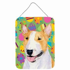 Bull Terrier Art Easter Eggtravaganza Wall or Door Hanging Prints