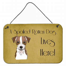 Jack Russell Terrier - Wirehair  Lives Here Design Wall or Door Hanging Prints