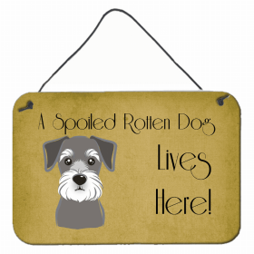 Schnauzer Lives Here Design Wall or Door Hanging Prints