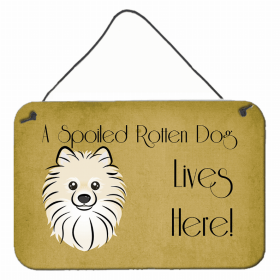 Pomeranian Lives Here Design Wall or Door Hanging Prints