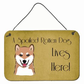 Shiba Inu Lives Here Design Wall or Door Hanging Prints