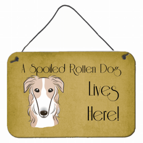 Borzoi  Lives Here Design Wall or Door Hanging Prints