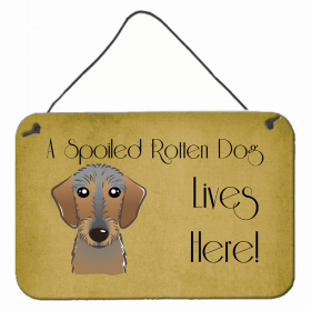 Dachshund - Wirehair Lives Here Design Wall or Door Hanging Prints