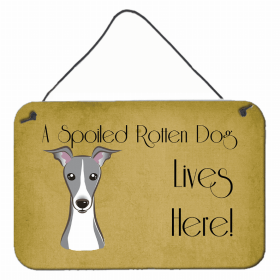 Italian Greyhound Lives Here Design Wall or Door Hanging Prints