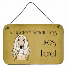 Afghan Hound Lives Here Design Wall or Door Hanging Prints