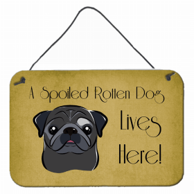 Pug - Black Lives Here Design Wall or Door Hanging Prints