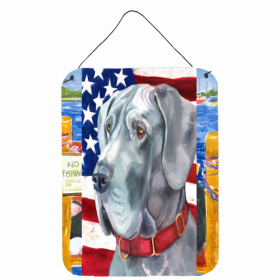 Great Dane #3 USA American Flag Wall or Door Hanging Prints